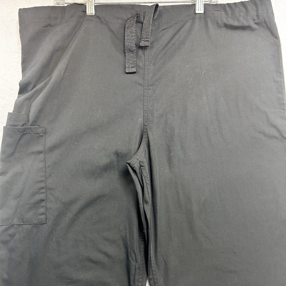 Cherokee Workwear Adult Unisex L Black Drawstring Waist Scrub Pants